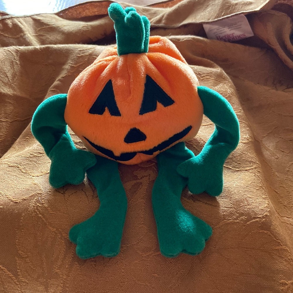 Vintage pumpkin beanie baby